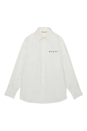 camicia in cotone bianco MARNI KIDS | M01628M00UW0M114